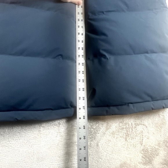 Eddie Bauer EB550 Down Vest Mens Size Large Navy Blue Quilted Puffer Full Zip - Picture 10 of 10